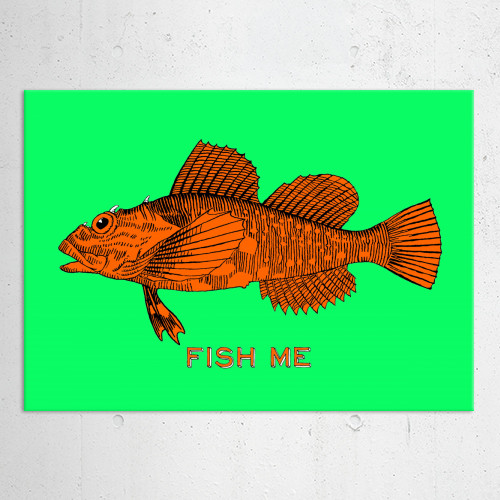 orange fish and Fish me for th... by anT Art | Displate