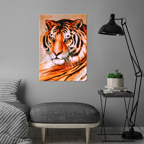 The Tiger at Rest by Bluedarkat Lem | Displate