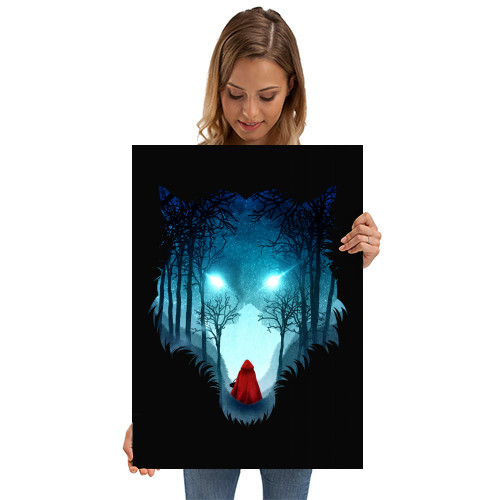 Big Bad Wolf (dark version) by Diogo Verissimo | Displate