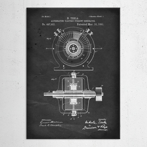 Alternating Electric Current G... by Nerdiful Art | Displate