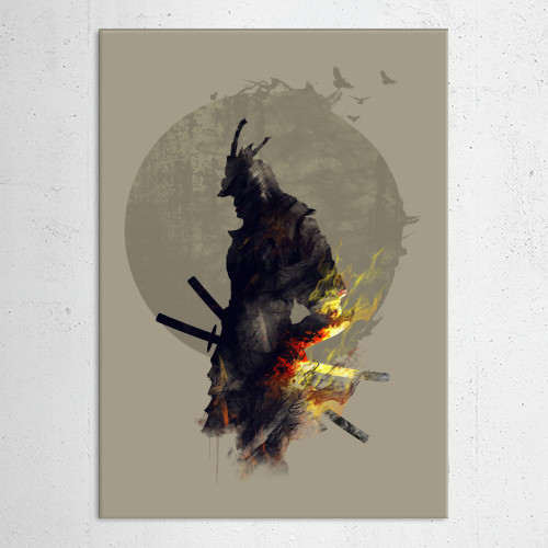 Blazing Samurai by Rael Mitchel Dosdos | Displate