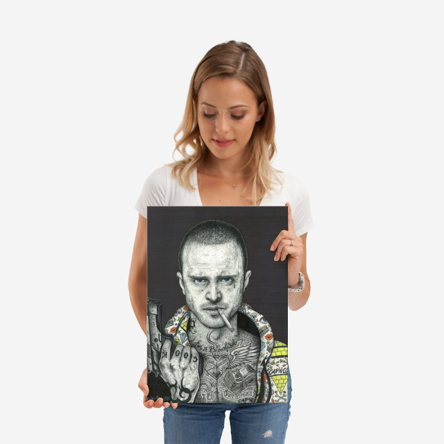 Jesse Pinkman inked by Wayne Maguire | metal posters - Displate