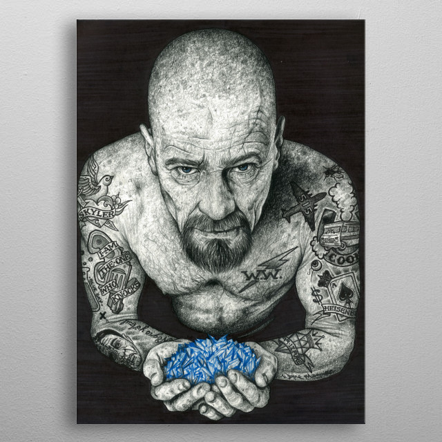 HEISENBERG INKED by Wayne Maguire | metal posters - Displate