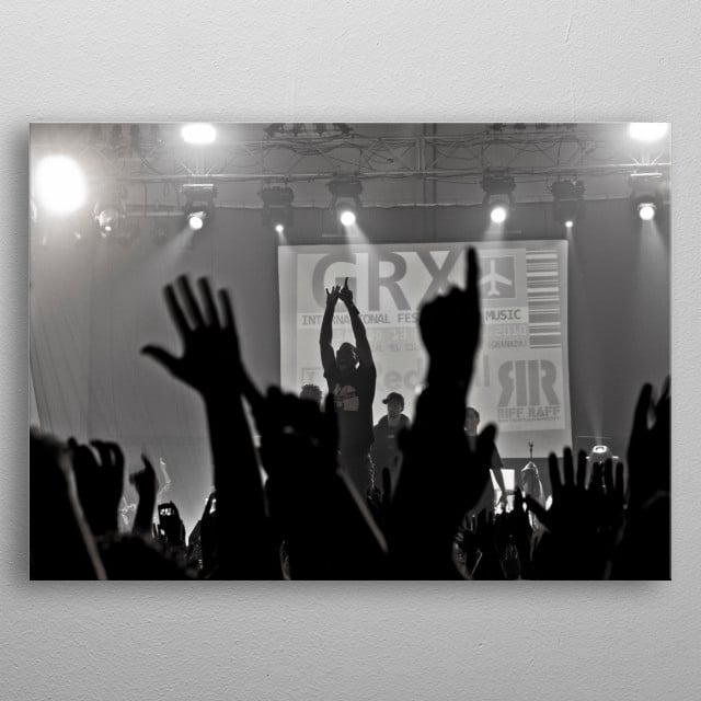 Put Your Hands Up Music Poster Print Metal Posters Displate