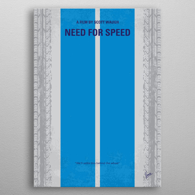 No407 My Need For Speed Minimal Movie Poster Fresh Fro