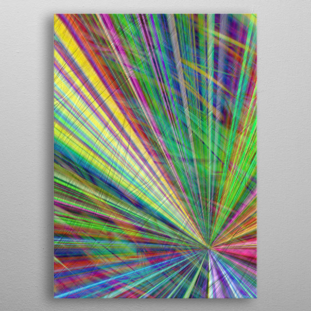 colorful background with strip... Abstract Poster Print | metal posters ...