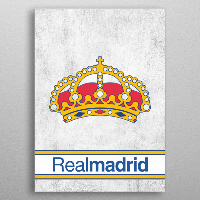 Football Clubs Real Madrid Sport Poster Print Metal Posters