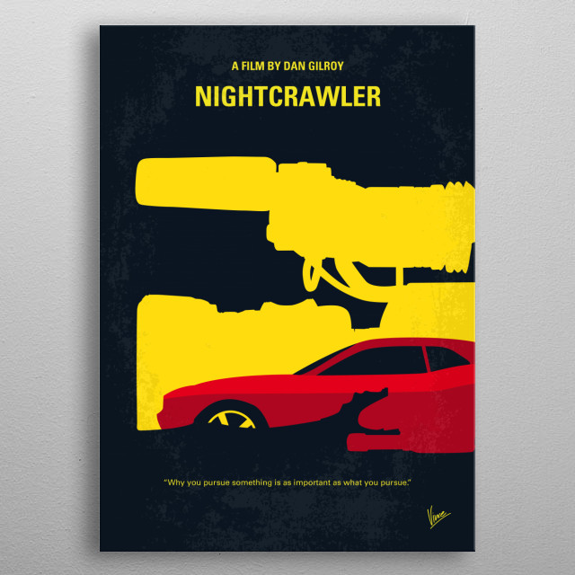 No794 My Nightcrawler minimal... Movies Poster Print | metal posters ...