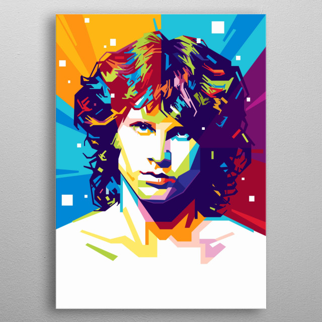 Jim Morrison Pop Art Poster Print Metal Posters Displate