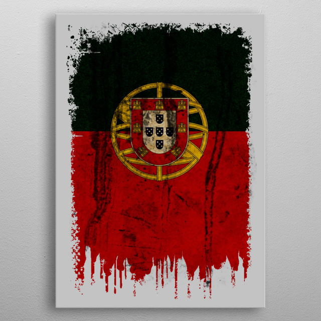 Portugal Grunge Vintage Fl Vintage Posters Poster Print