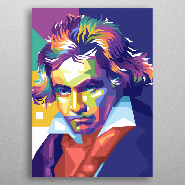 Beethoven Pop Art Poster Print | Metal Posters - Displate