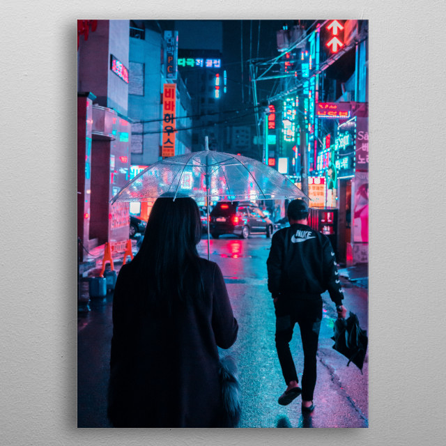 Cyberpunk Seoul By Steven Roe Metal Posters Displate 5388