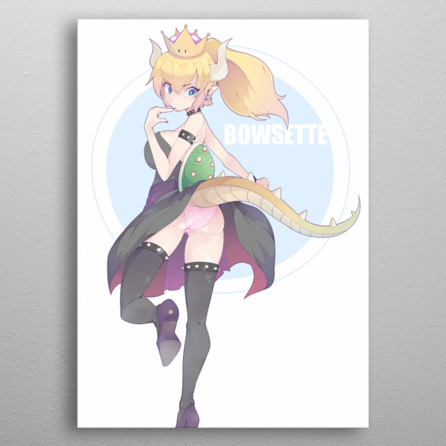 Bowsette Pin Up By Hot Vr Metal Posters Displate