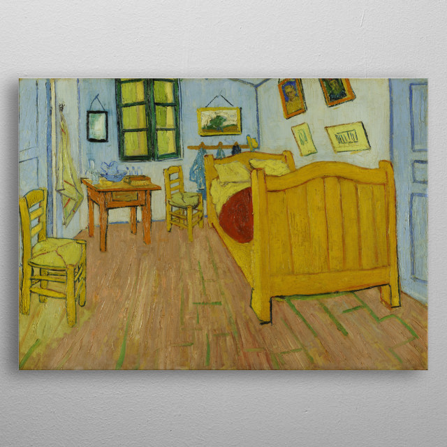 Bedroom In Arles Van Gogh Paintings Poster Print Metal