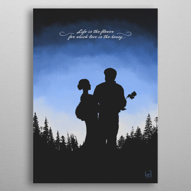 Romantic Couple 7 Inspirational Poster Print Metal Posters