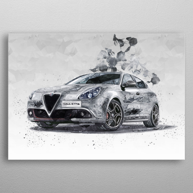 2017 Alfa Romeo Giulietta Cars Poster Print Metal Posters