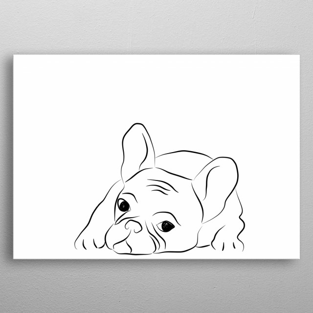 Cute Bulldog Drawing Simple