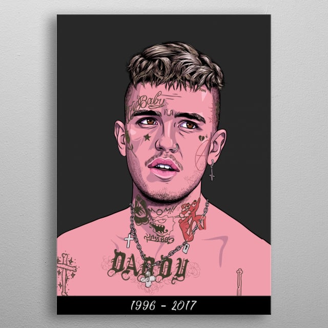 Lil Peep Tribute By Marjorie Freya Metal Posters Displate 