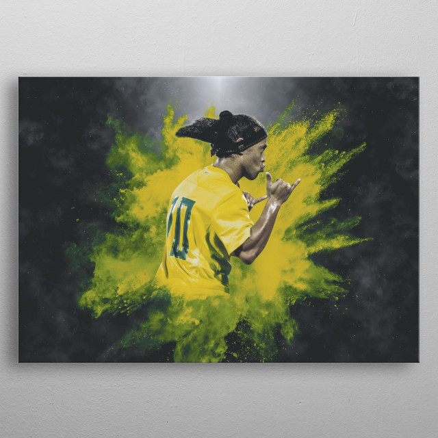 Ronaldinho by Rhn | metal posters - Displate