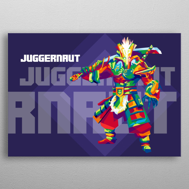 Juggernaut Dota 2 Contemporary Art Poster Print Metal