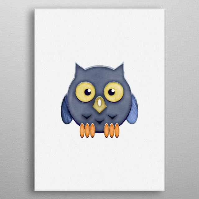 Cute Owl Baby Room Decor Animals Poster Print Metal Posters