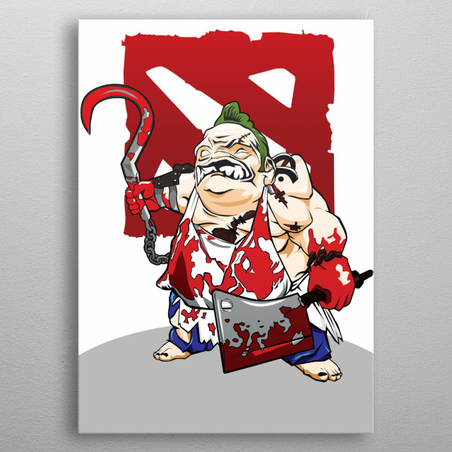 Dota 2 Pudge Cartoons Poster Print Metal Posters Displate