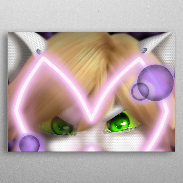 Chat Blanc Anime Manga Poster Print Metal Posters Displate