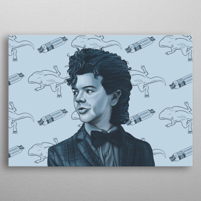 Stranger Things Dustin Retro Poster Print Metal Posters Displate