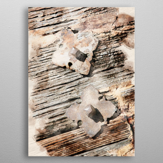 Wood Door Travel Poster Print Metal Posters Displate