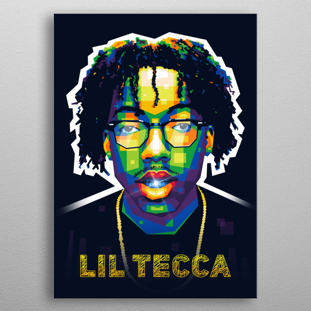 Lil Tecca Pop Art Poster Print Metal Posters Displate