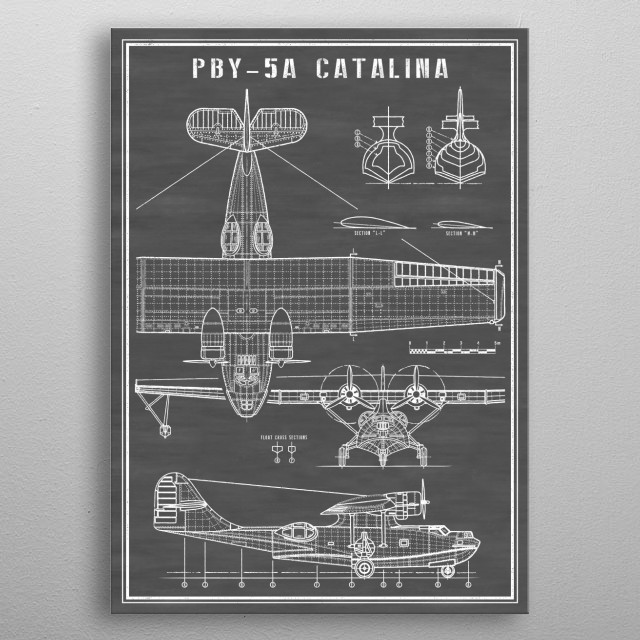 Pby Catalina Navy Seaplane Vintage Posters Poster Print