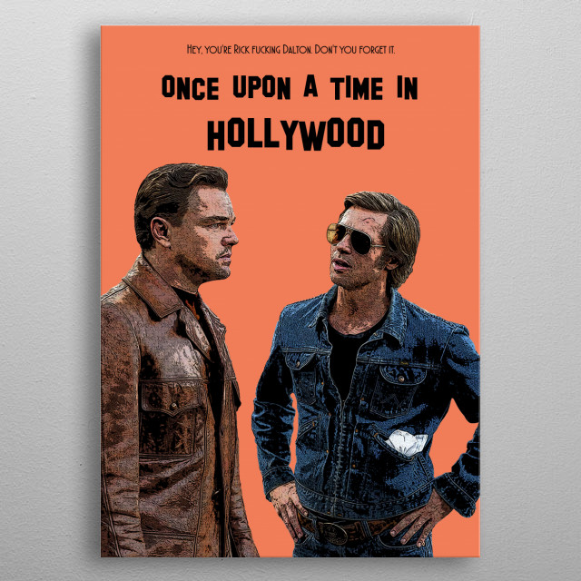 Once Upon A Time Hollywood Pop Art Poster Print Metal Posters