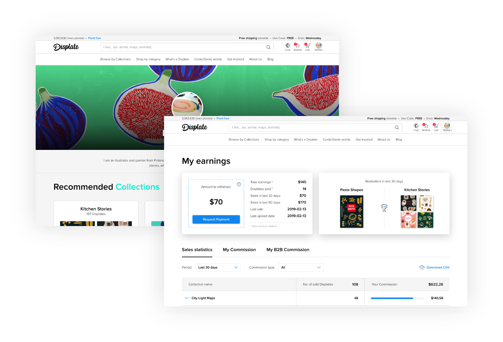 Sell your art Displate metal posters